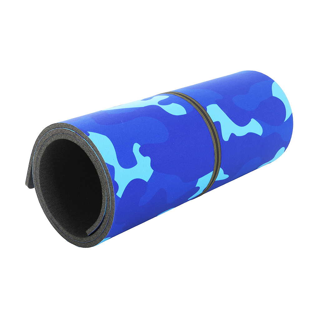 Rolled Camping Mat (Blue Camo)