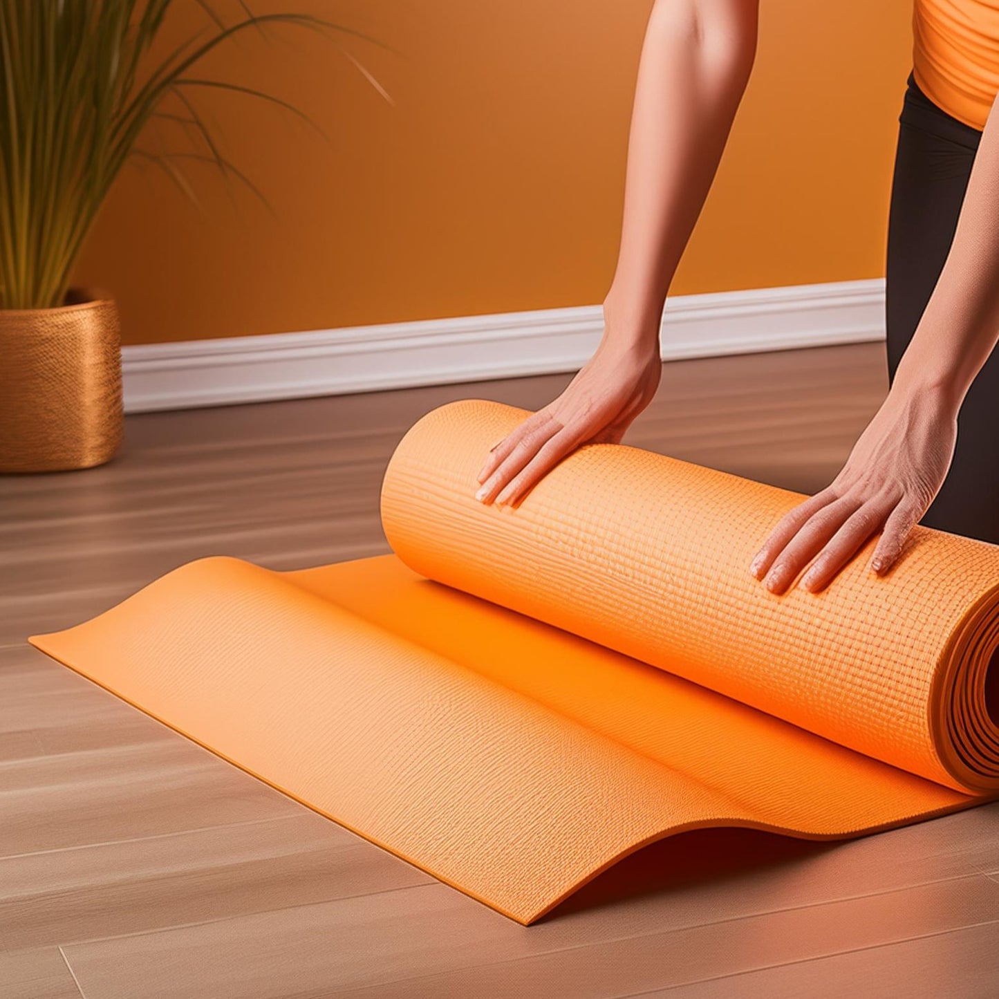 Premium Yoga Mat 7mm - Orange