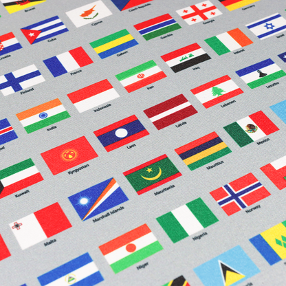 Premium Desk Mat - Flags Of The World
