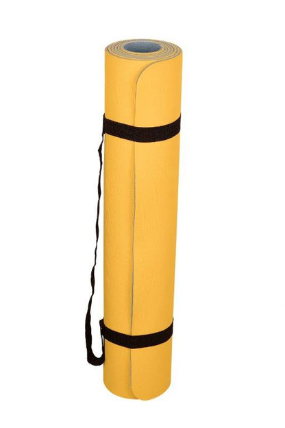 Twin Colour Yoga Mat 5mm - Yellow / Grey