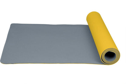 Twin Colour Yoga Mat 5mm - Yellow / Grey