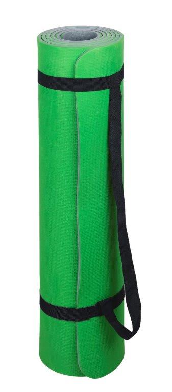 Twin Colour Yoga Mat 5mm - Green / Grey