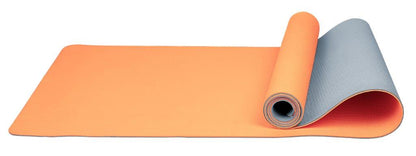 Twin Colour Yoga Mat 5mm - Orange / Grey