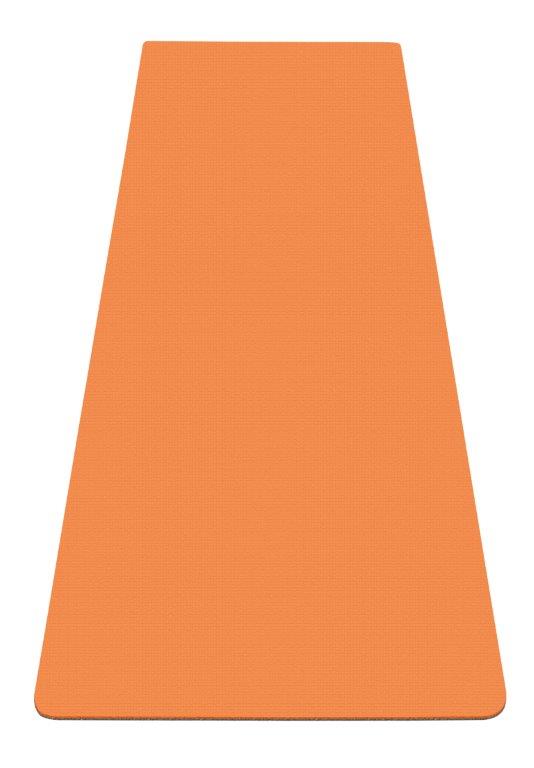 Twin Colour Yoga Mat 5mm - Orange / Grey