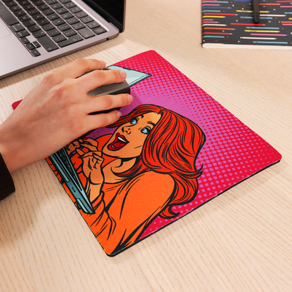 Mouse Mat - Pop Art Laptop