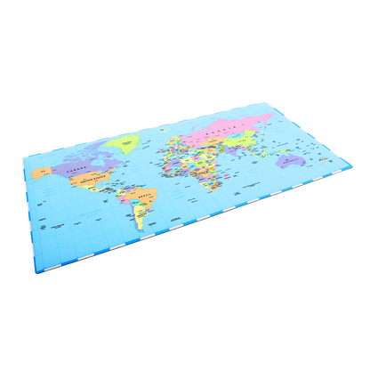 Premium Desk Mat - Coloured World Map