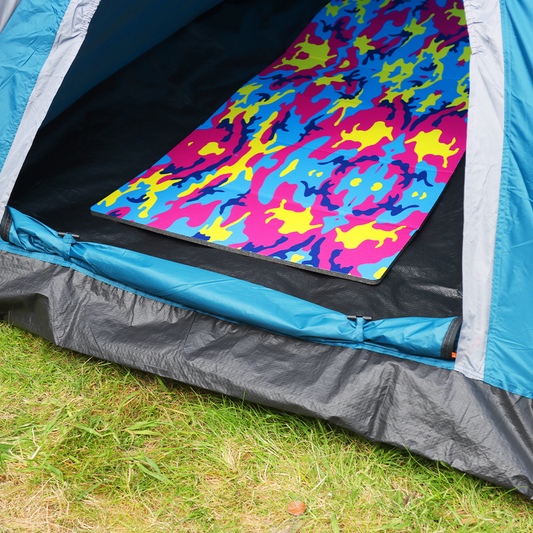 Folded Camping Mat (Neon Camo)