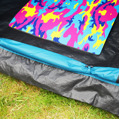 Rolled Camping Mat (Neon Camo)