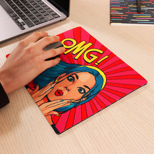 Mouse Mat - Pop Art OMG