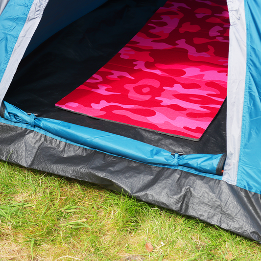 Folded Camping Mat (Pink Camo)