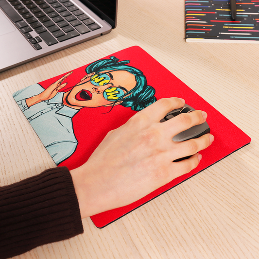 Mouse Mat - WOW Glasses