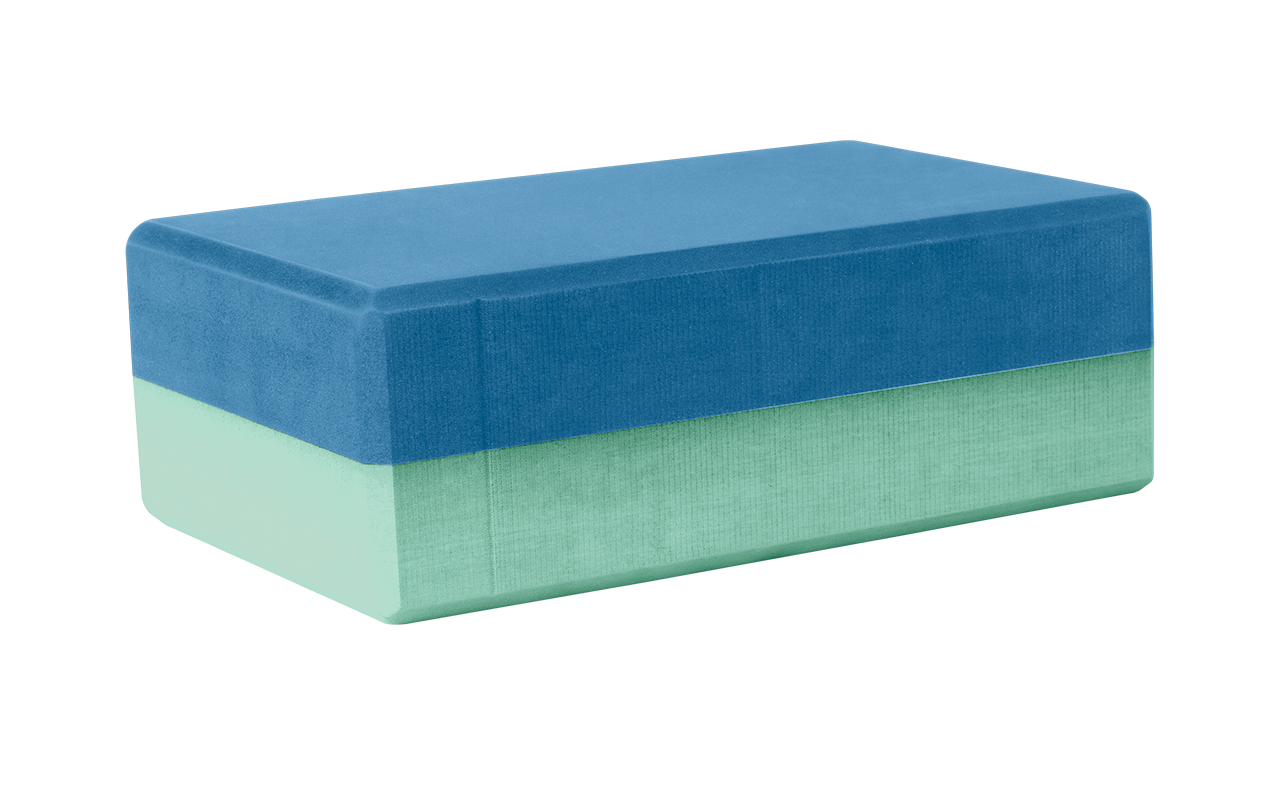 Foam Yoga Brick (Green / Blue)